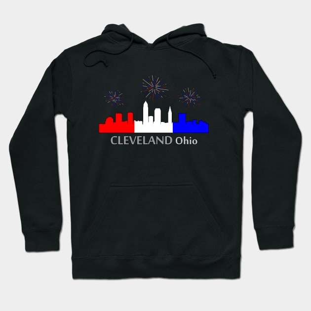 Cleveland: A Star-Spangled Spectacle Hoodie by Phygital Fusion